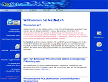 Tablet Screenshot of nexnet.ch